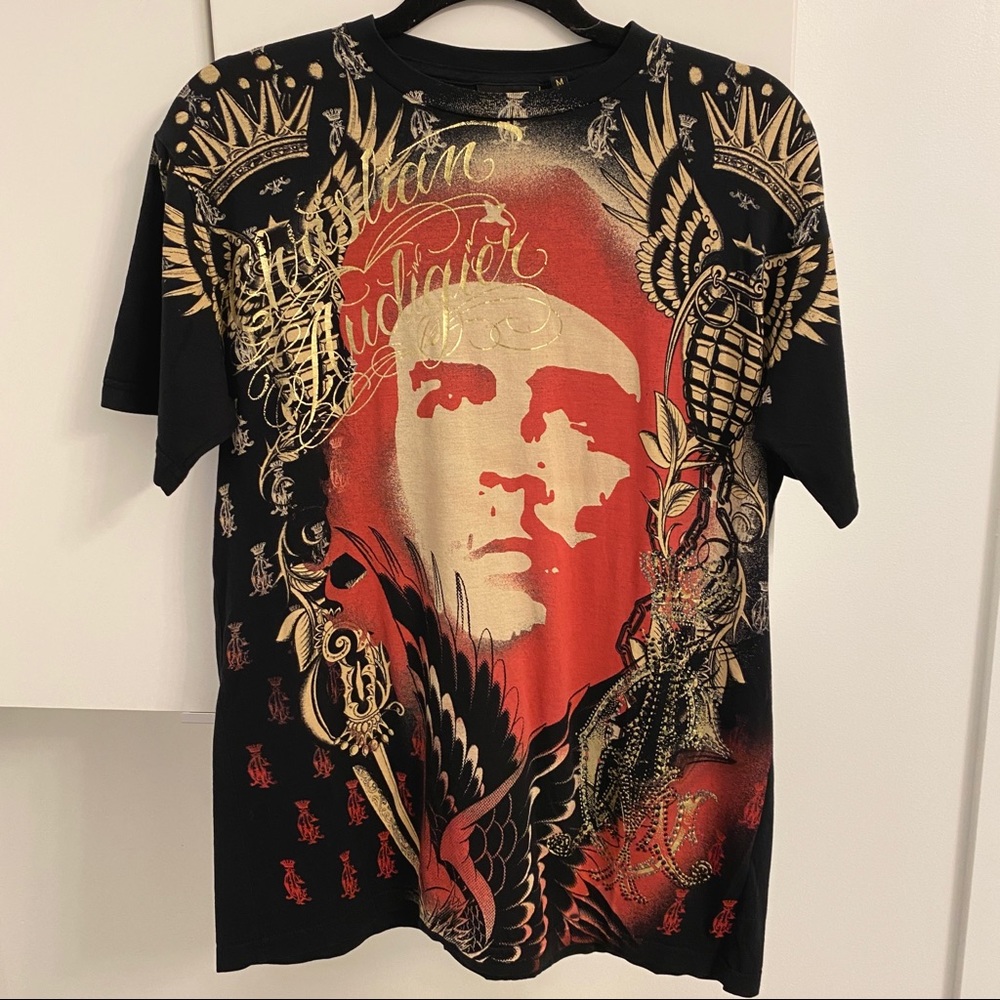 Vintage Christian Audigier T Shirt